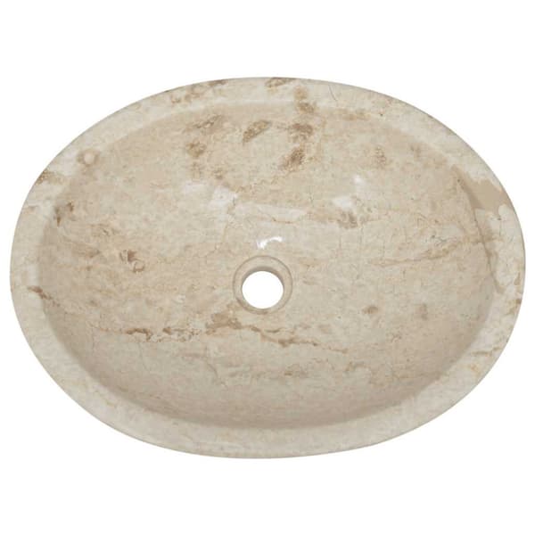 Handfat gräddvit 53x40x15 cm marmor