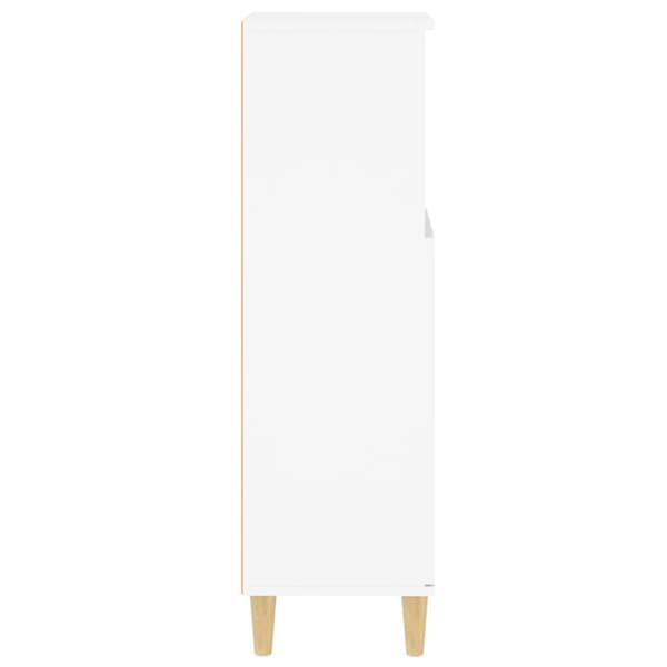 Badrumsskåp vit 30x30x100 cm konstruerat trä