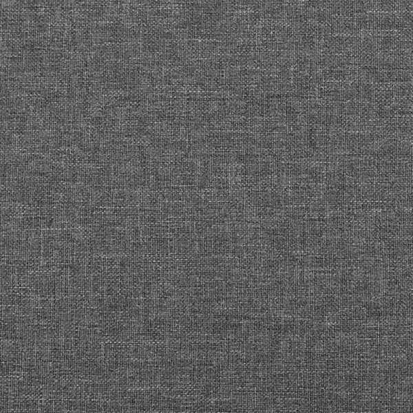 Ramsäng med madrass mörkgrå 120x190 cm tyg