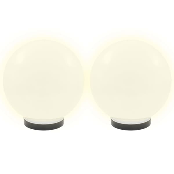 Globlampa LED set 2 st sfäriska 25 cm PMMA