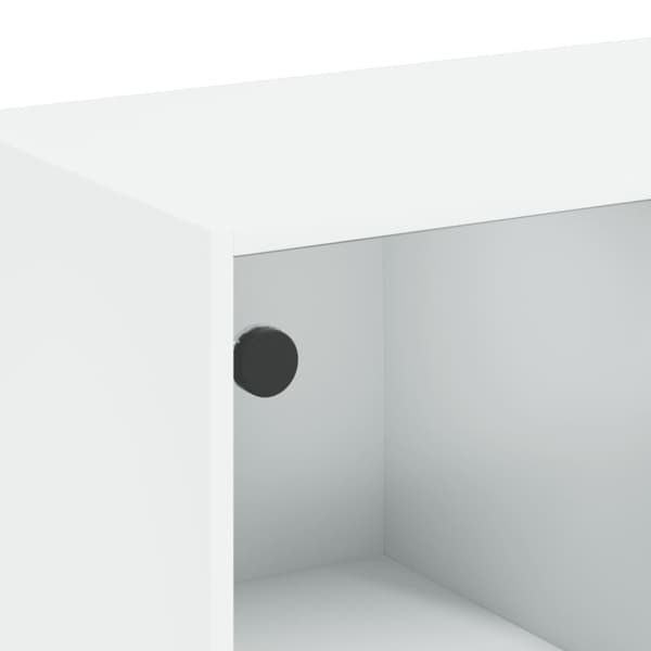 Skänk vit 102x37x75,5 cm konstruerat trä