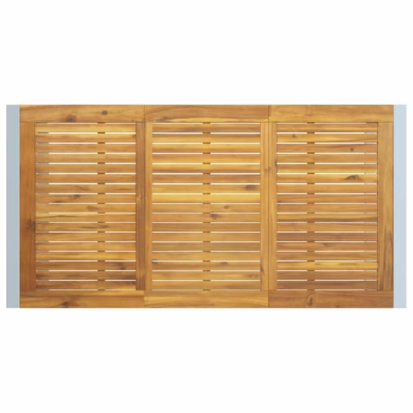 Trädgårdsmöbelset 7 pcs Grå Massivt Akaciaträ