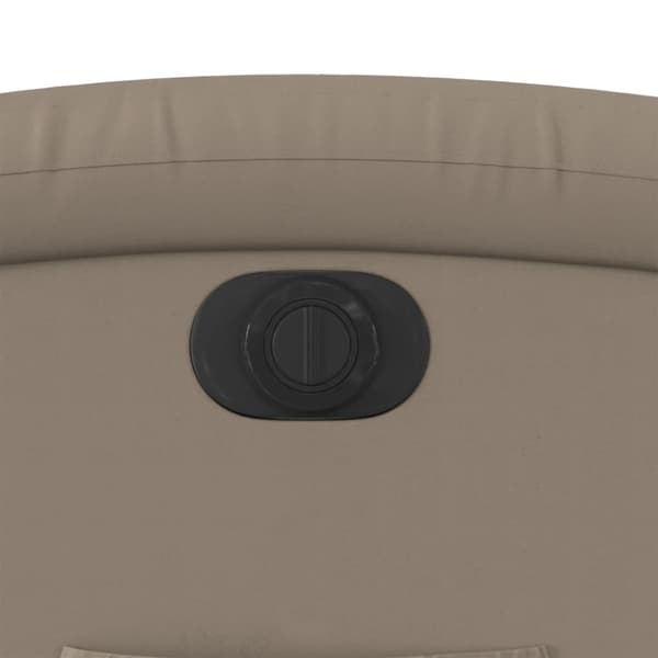 Elektrisk reclinerfåtölj cappuccino konstläder