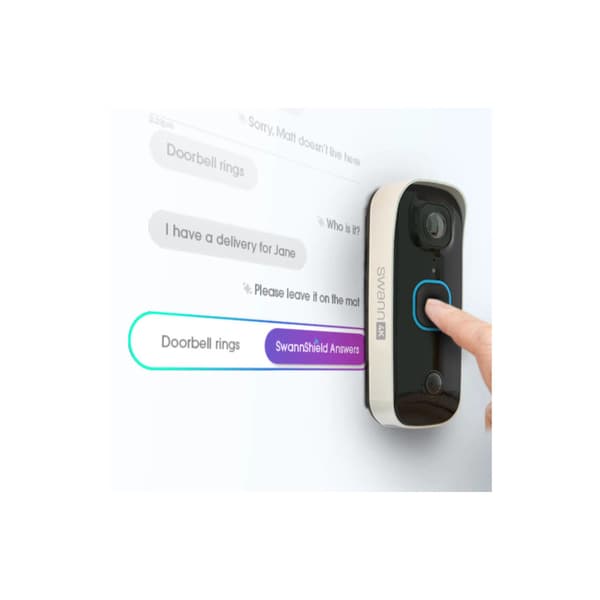 Swann Buddy4K Videodörrklocka med SwannShield AI röstassistent