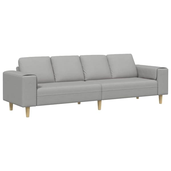 Vardagsrumsoffa Moln Grå 250 x 77 x 76 cm Polyester