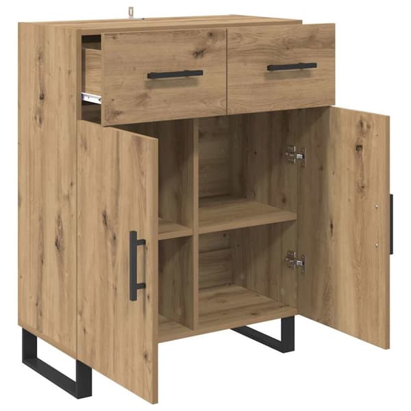 Sideboard Artisan Ek 69,5 x 34 x 90 cm Konstruerat trä