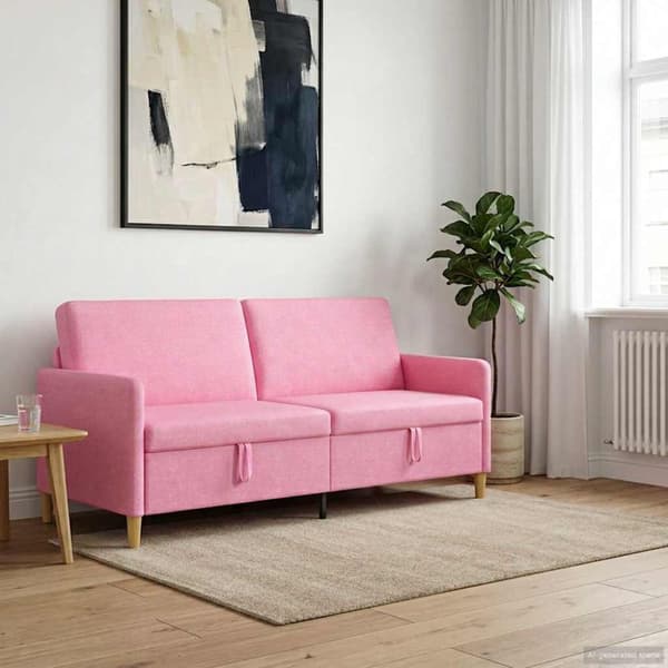 Soffa med förvaring Rosa 192 x 78 x 87 cm Polyester