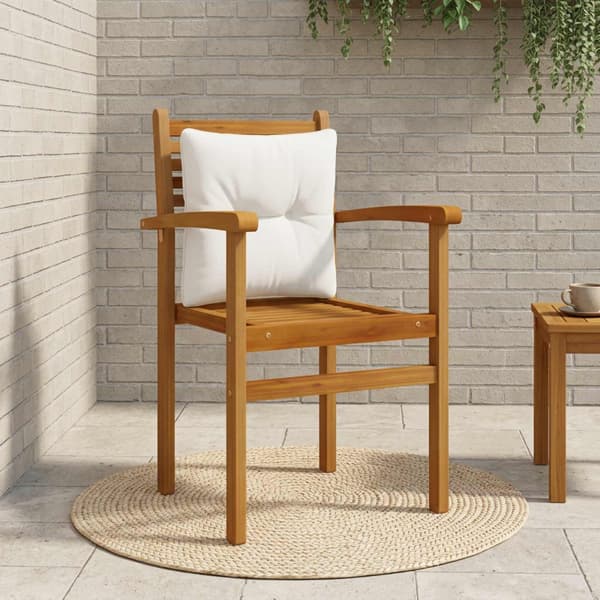 Ryggkudde PUTTEN 100% Polyester Vit 40 x 40 x 10 cm