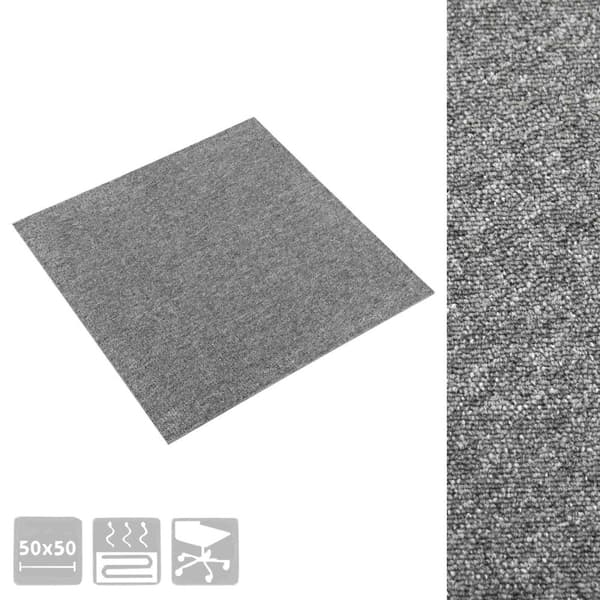 Matta 20 pcs Grå 50 x 50 cm 100% Polypropen