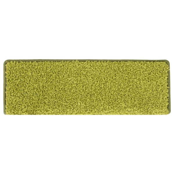 Trappmattor 15 st 65x21x4 cm gröna rektangulära kanter
