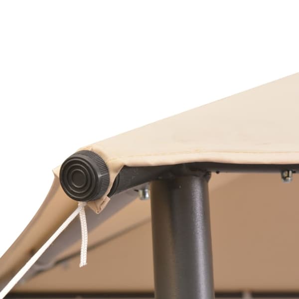 Paviljong 3x3 m stål beige