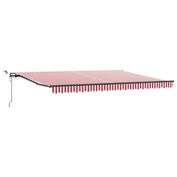 Markis tyg med Röd och Vit 450 × 300 cm Polyester