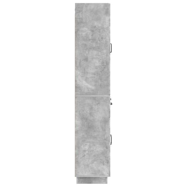 Skåpset 2 pcs Betonggrå Konstruerat trä