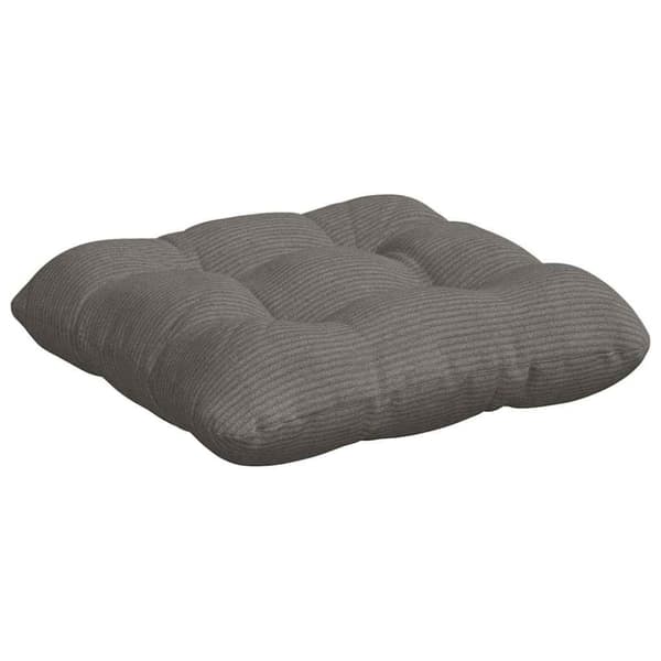 Sittkuddar 4 pcs Ljusgrå 45 x 45 cm Kordread tyg