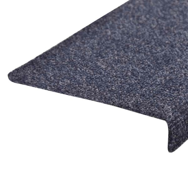 Trappmattor självhäftande 30 st 65x21x4 cm blå rektangulär kant