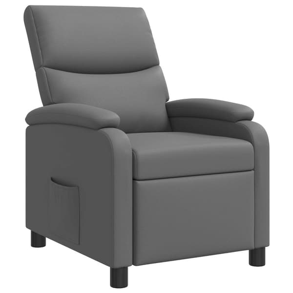 Recliner Grå Konstläder