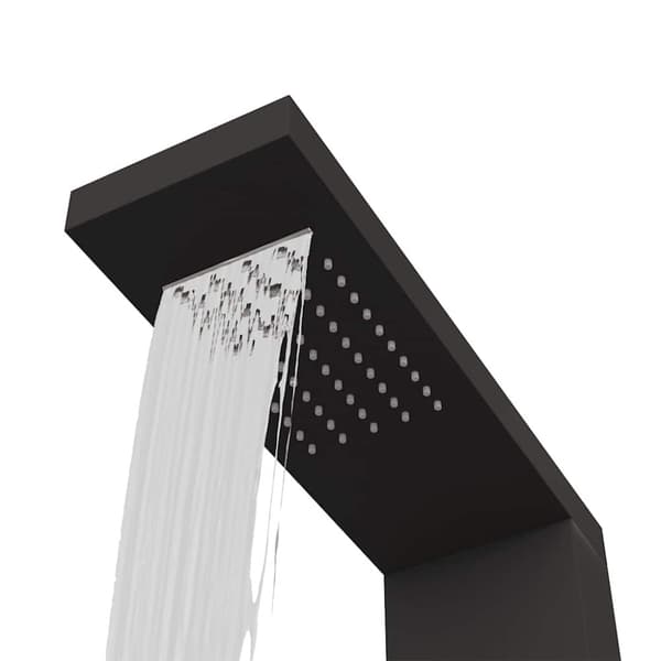 Duschpanelsystem aluminium svart