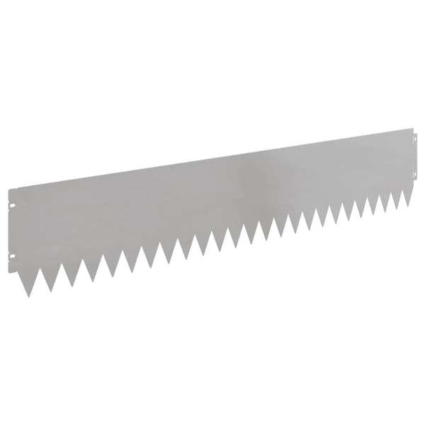 Kant för gräsmatta 10 pcs 103 x 20 cm Stål Silver