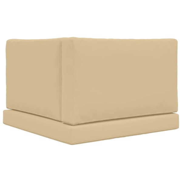 Utomhus Soffa Kudde 3 pcs Beige Polyester
