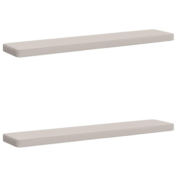 2-delade Bänk Kuddar VUGHT 2 st 100% Polyester Vit