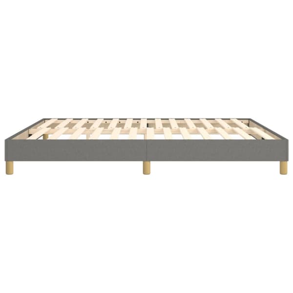 Boxspring-sängram mörkgrå 160x200 cm tyg