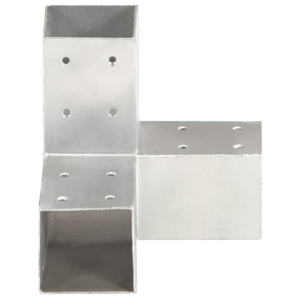 Stolpbeslag Y-form galvaniserad metall 71x71 mm