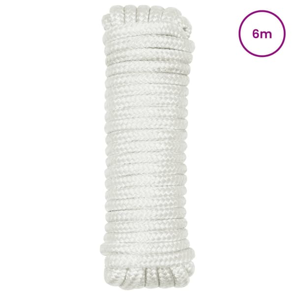 Båtsnöre 6 m 1.4 Vit Polyester