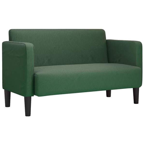 Loveseat soffa mörkgrön 109 cm manchestertyg
