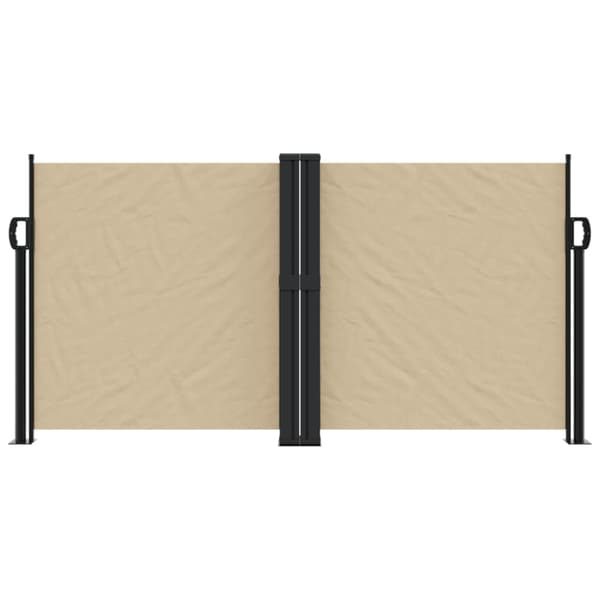 Infällbar sidomarkis beige 120x1000 cm