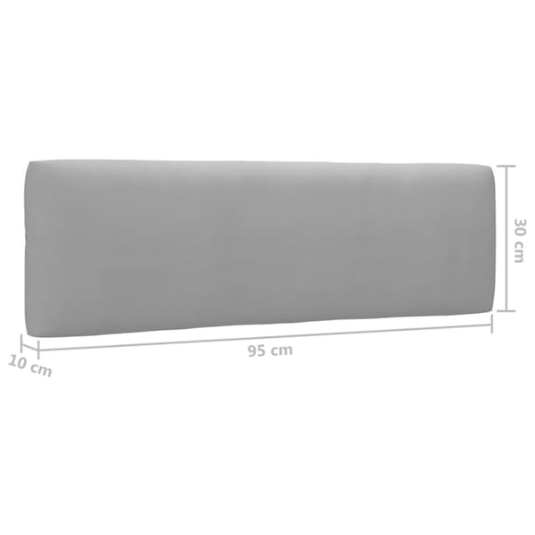 Pallsoffa 2-sits med dynor vit impregnerad furu