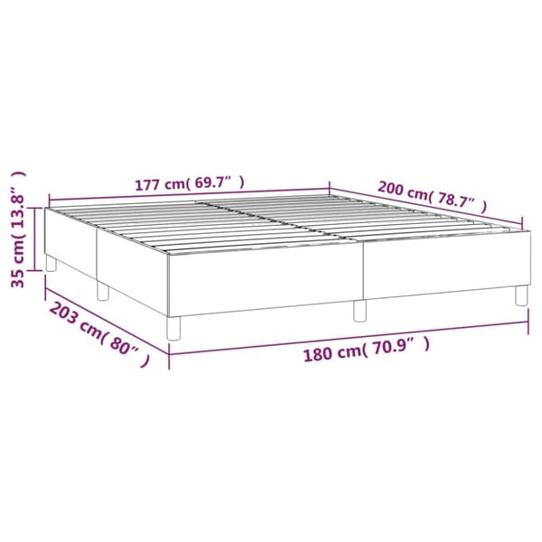 Boxspring-sängram rosa 180x200 cm sammet