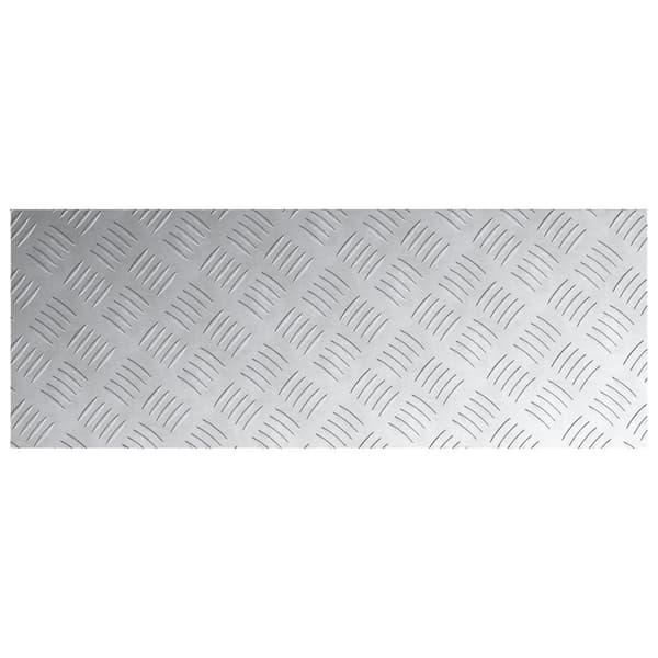 Trappsteg Rektangulär 4 pcs Silver 80 x 30 cm Aluminium