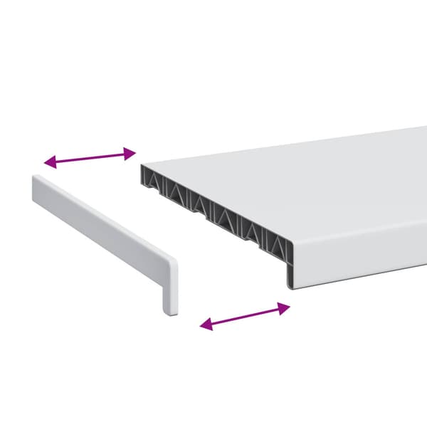 Fönsterbräda Vit 60 x 35 x 4,5 cm PVC