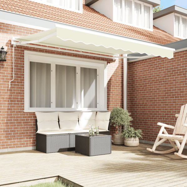 Markisram Kräm 250 x 200 cm Polyester med PU-beläggning