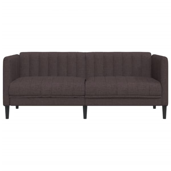 Soffa 2-sits mörkbrun tyg