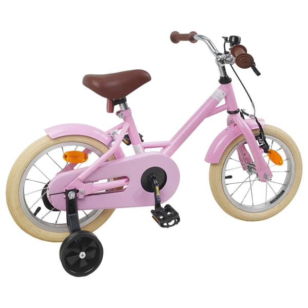 Barncykel 12 Tum för 2-4 åringar Ljusrosa