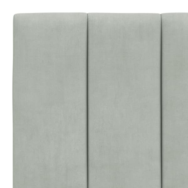 Bed with Mattress "Hanko" Light Grey 80x200 cm Velvet