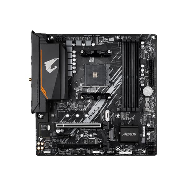 AORUS B550M ELITE AX - 1.3 - moderkort - micro ATX - Socket AM4 - AMD B550