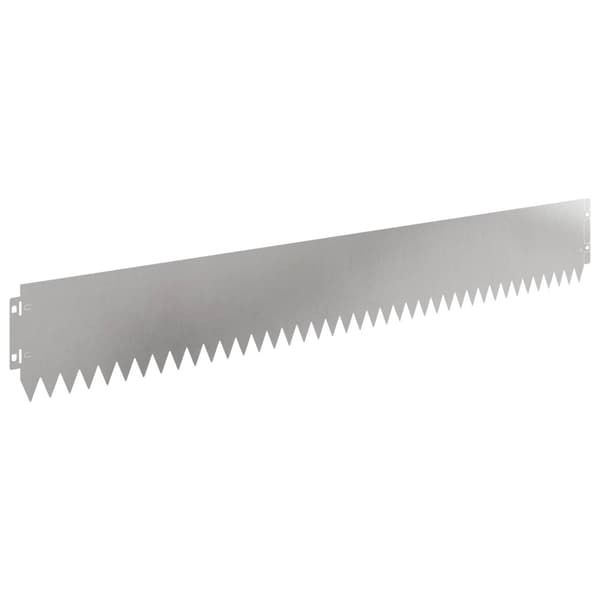 Kant för gräsmatta 10 pcs 103 x 15 cm Stål Silver