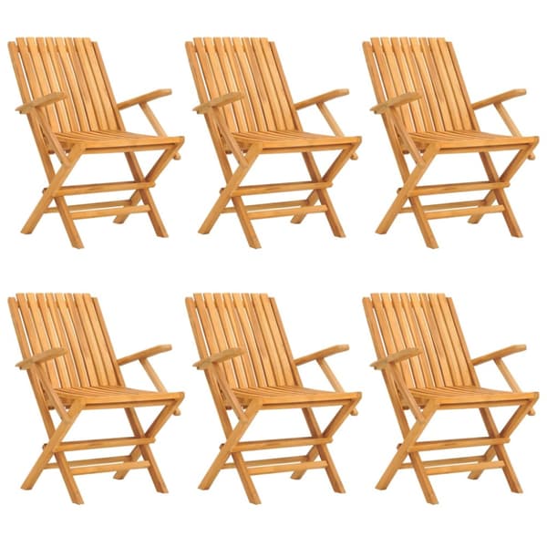 Matgrupp för trädgården 7 delar massiv teak