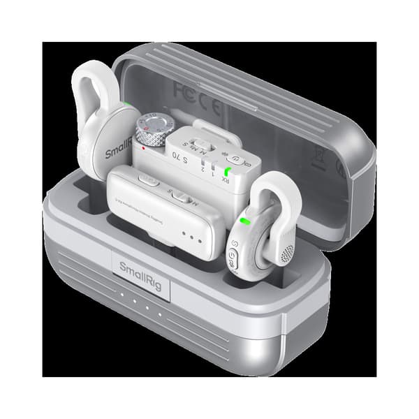 SmallRig 5716 S70 Wireless Microphone with Multi-Device Compatibility (White)