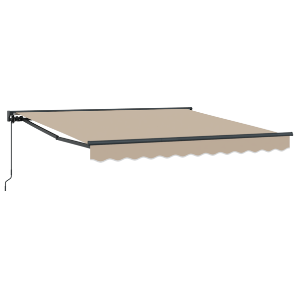 Markisram Beige 300 x 250 cm Polyester med PU-beläggning
