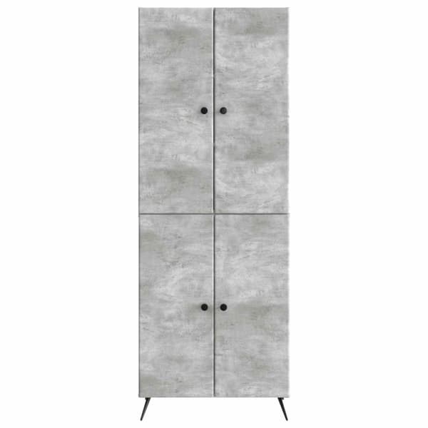 Skåpset 2 pcs Betonggrå Konstruerat trä