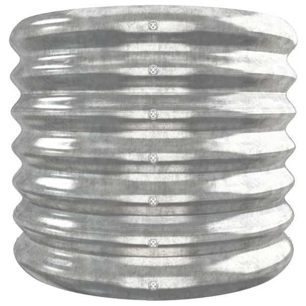 Odlingslåda galvaniserat stål 260x40x36 cm silver