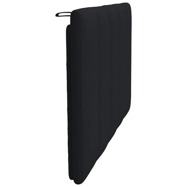 Headboard Cushion "Hanko" Black 90 cm Fabric