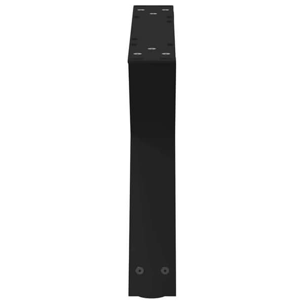 Soffbordsben 2 st svarta 50x(30-31,3) cm stål