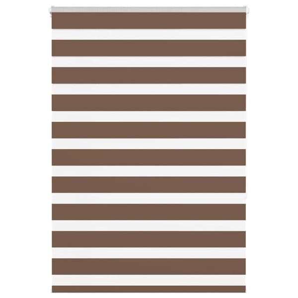 Rullgardin zebra brun 95x150 cm tyg bredd 90,9 cm polyester