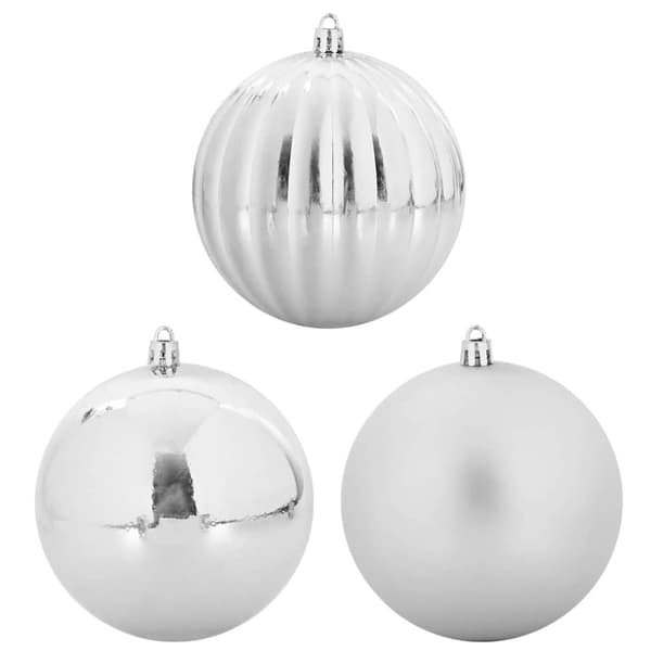 Julkulssats XXL 4 pcs Silver Plast