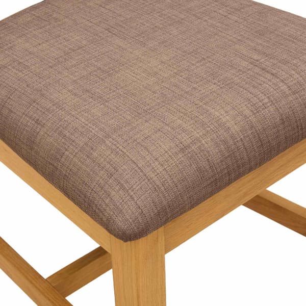 Matstol 2 pcs Massivt Ekträ Grå 45 x 59,5 x 100 cm