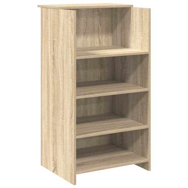 Receptionsdisk sonoma-ek 155x50x103,5 cm konstruerat trä
